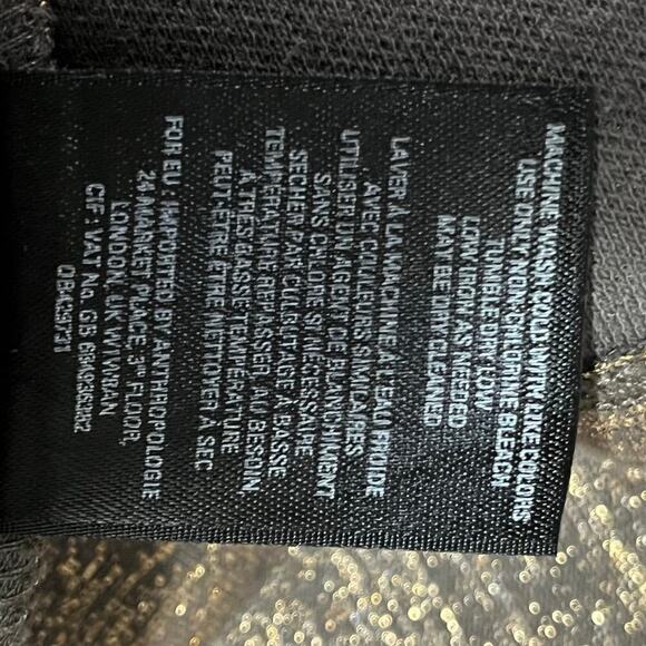 HD in Paris Anthropologie Metallic Bronze High Low Asymmetrical Skirt Size Small - Picture 10 of 11